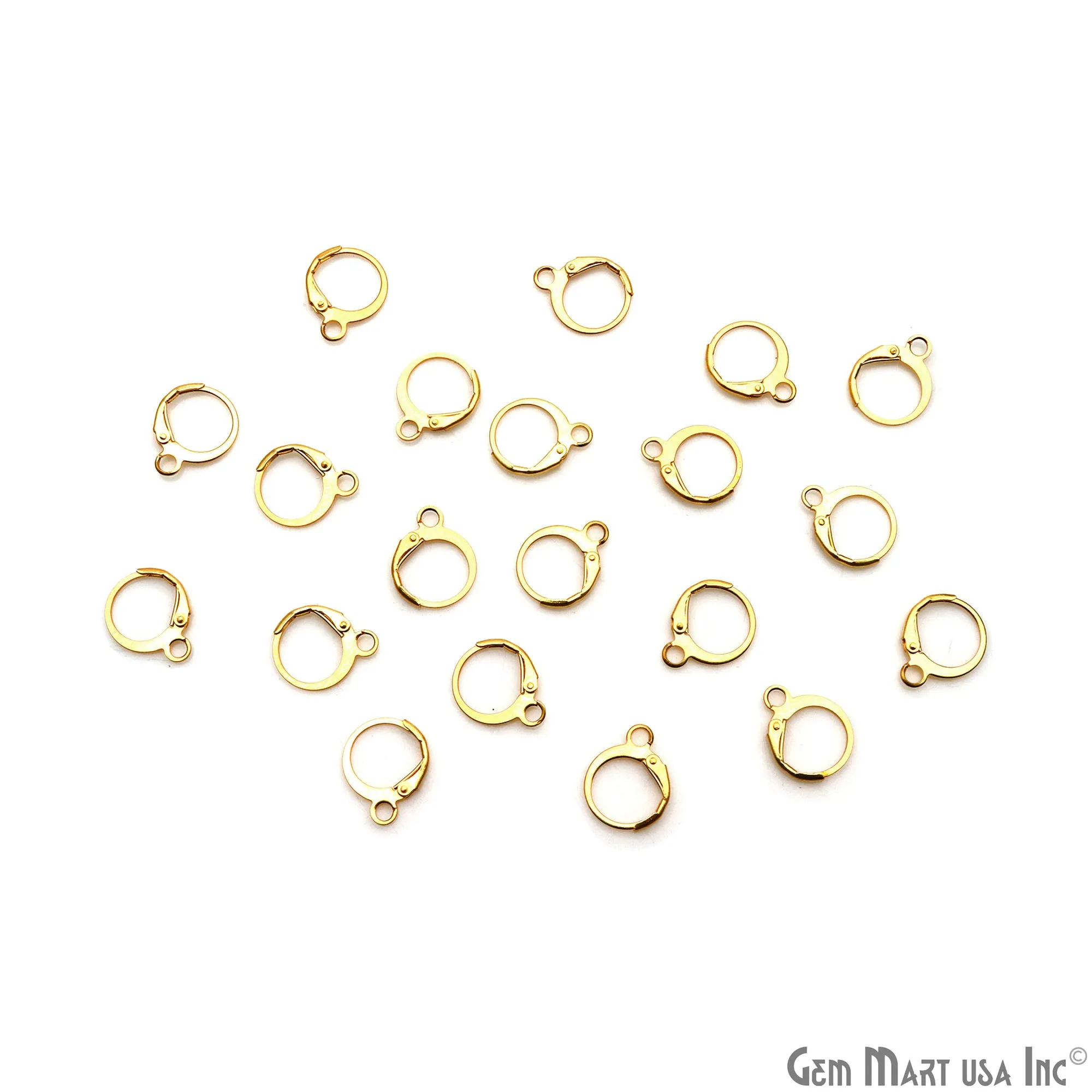 10 PC Lot 16x10mm Lever Back Earring Finding Hooks (Pick Your Plating)