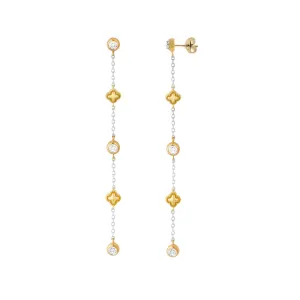 14KWY 6D0.10CT DANGLING EARRING (118E416989A14)