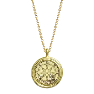 18K Gold Custom Law&Order SVU Compass Pendant