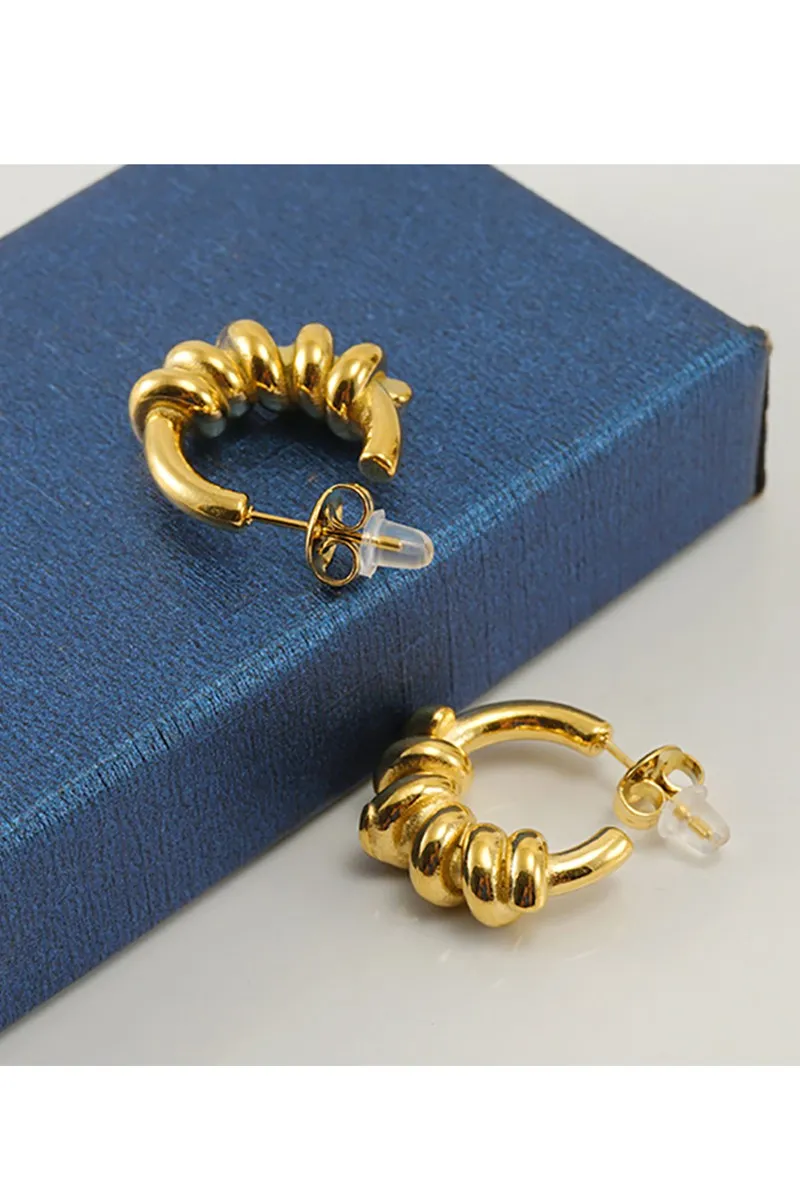 18K GOLD PLATED STAINLESS STEEL EARRINGS