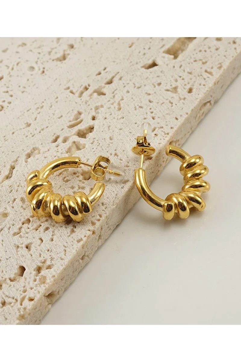 18K GOLD PLATED STAINLESS STEEL EARRINGS