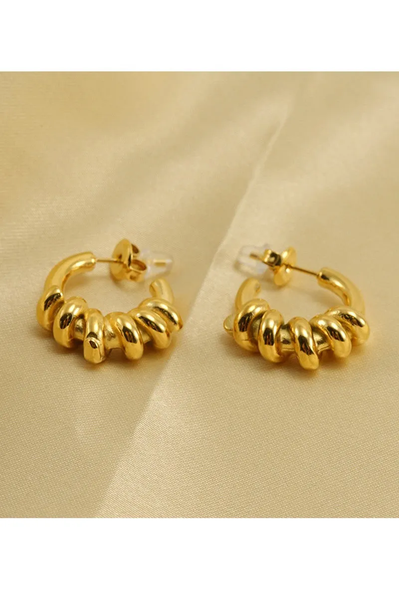 18K GOLD PLATED STAINLESS STEEL EARRINGS