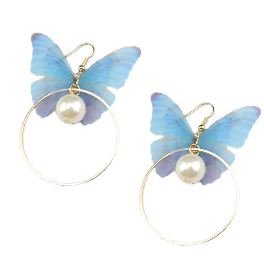 21 Designs Butterfly Wings Long Earrings