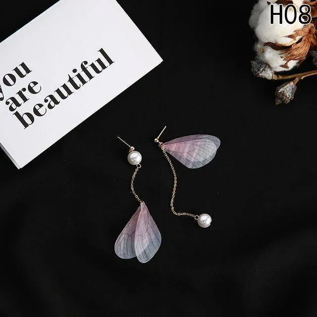 21 Designs Butterfly Wings Long Earrings