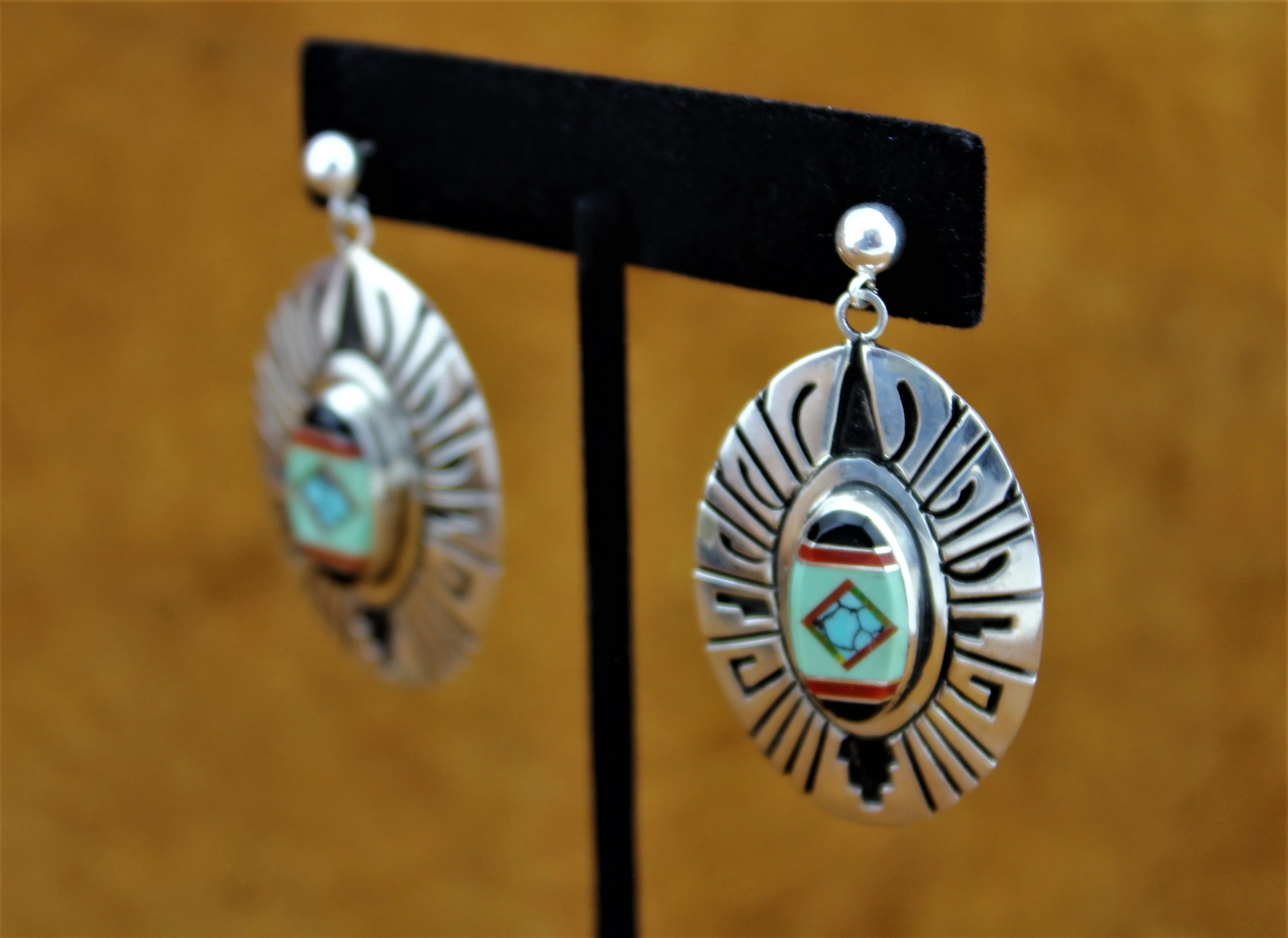 Abraham Begay Turquoise Earrings