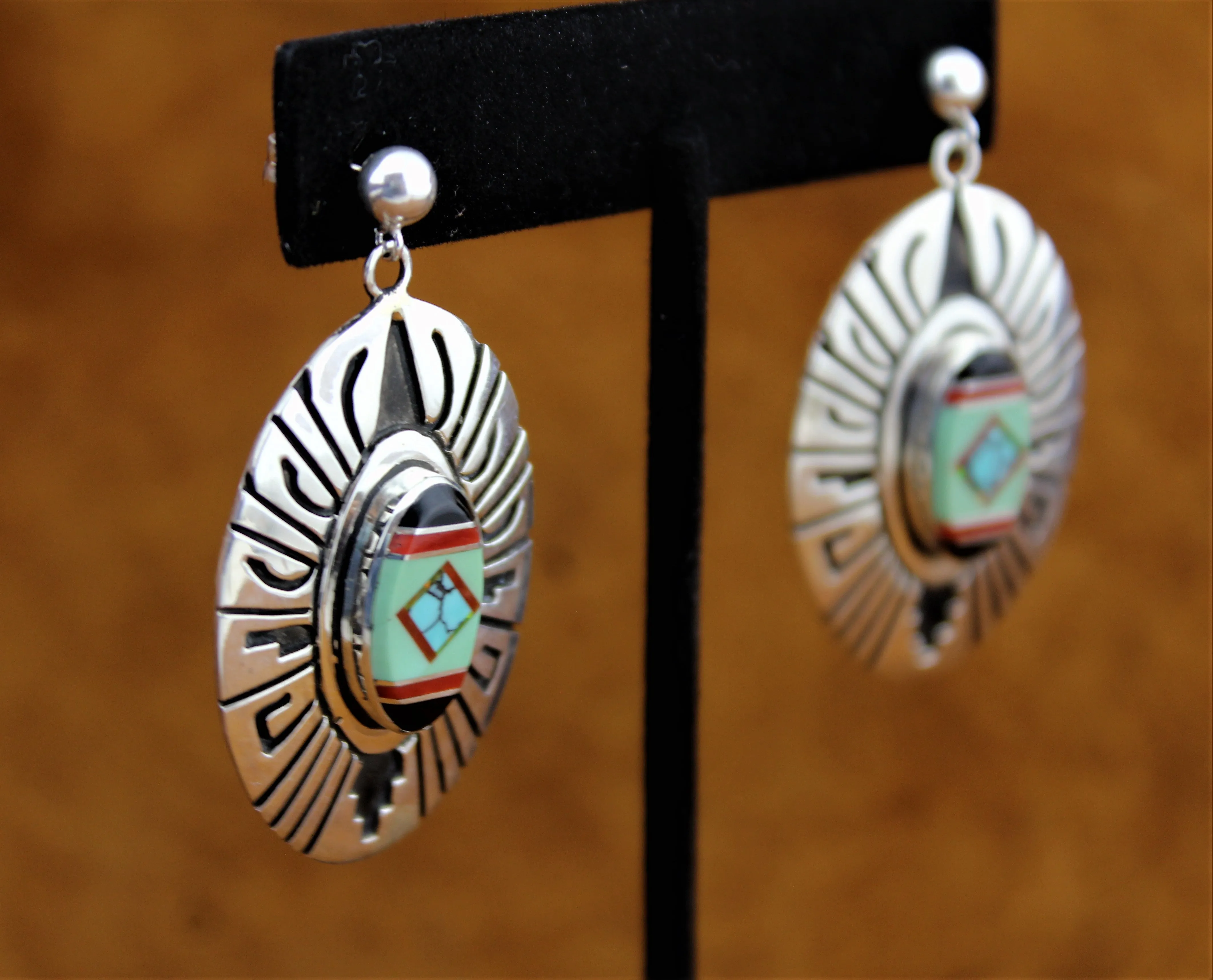 Abraham Begay Turquoise Earrings