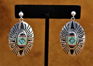 Abraham Begay Turquoise Earrings