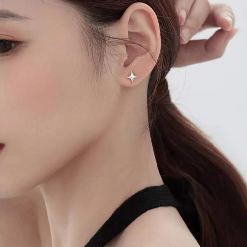 Asymmetrical Star Stud Earrings