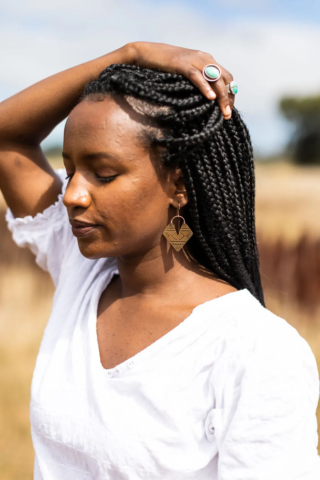 Aztec Earrings - Small