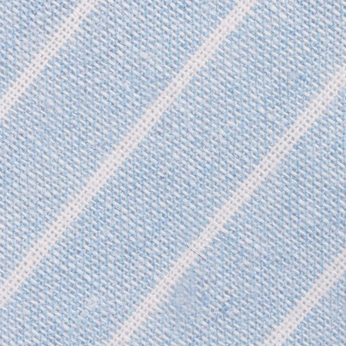 Baby Blue Wide Pinstripe Linen Bow Tie