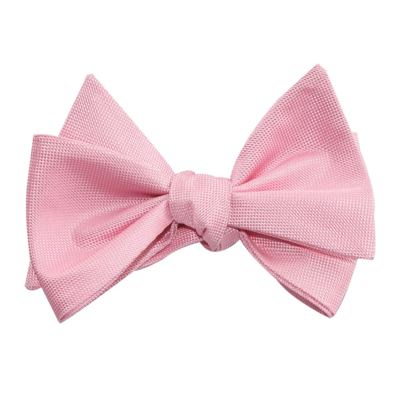 Baby Pink Self Tie Bow Tie