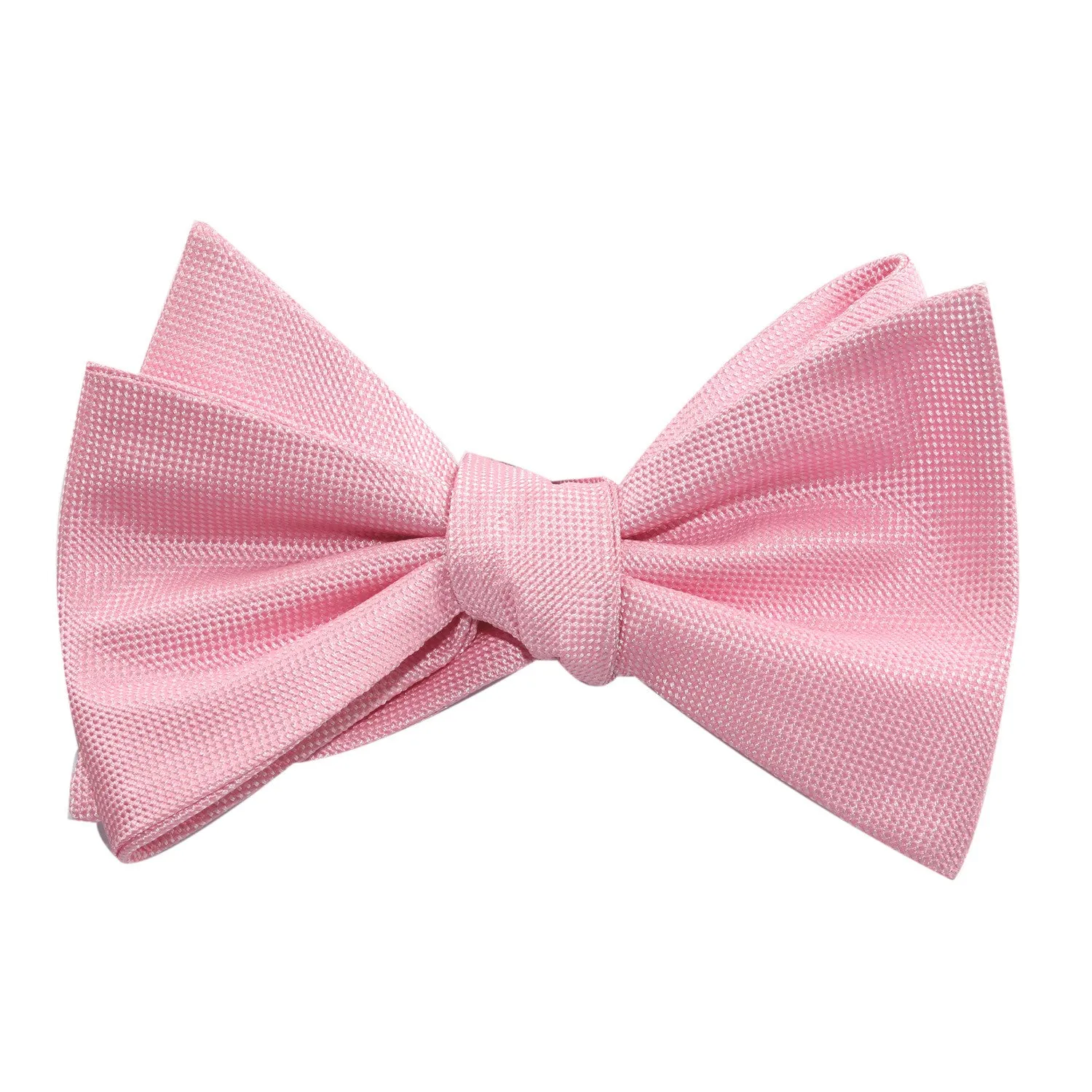 Baby Pink Self Tie Bow Tie