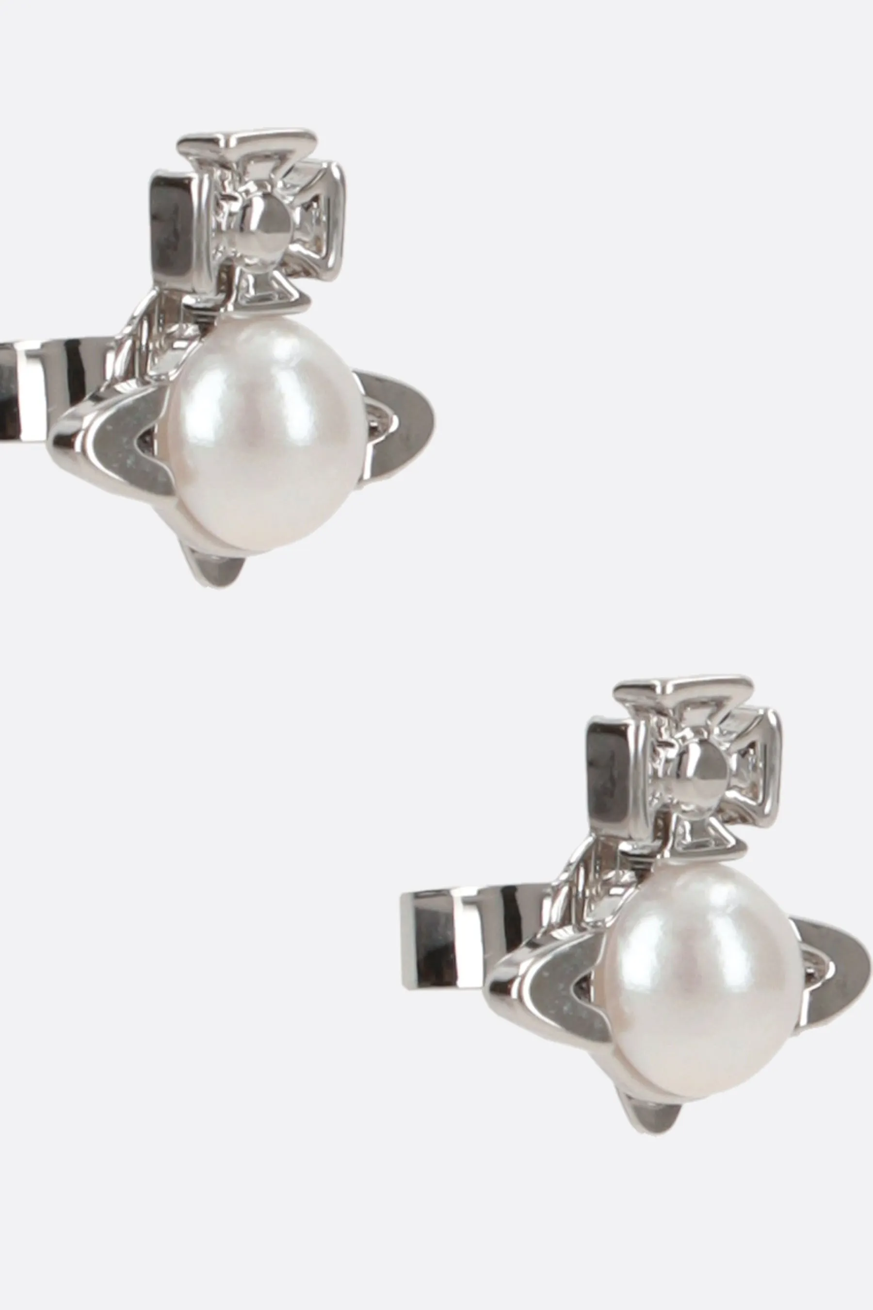 Balbina Pearl brass earrings