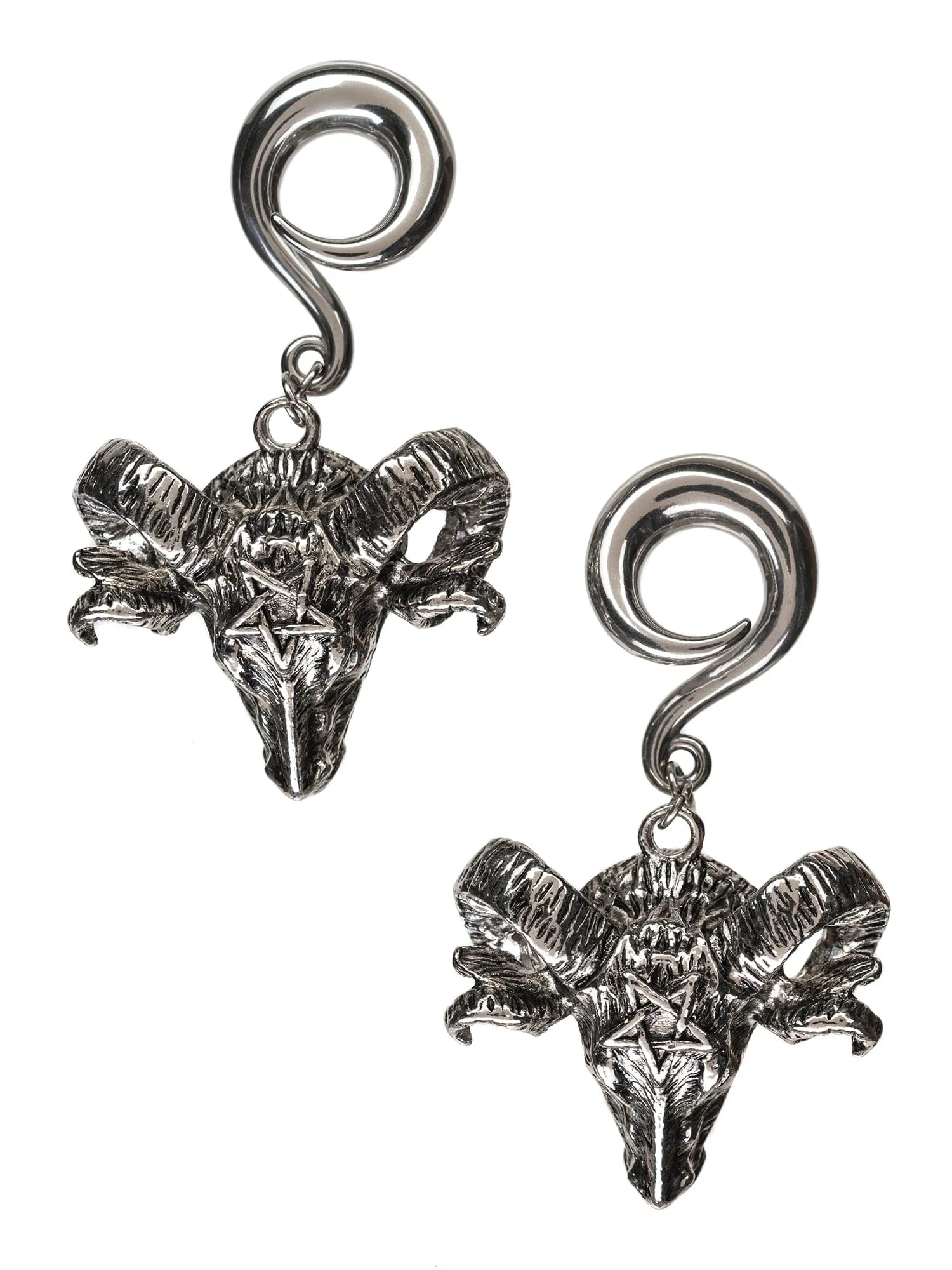 Baphomet Ram Steel Curled Hook Hangers