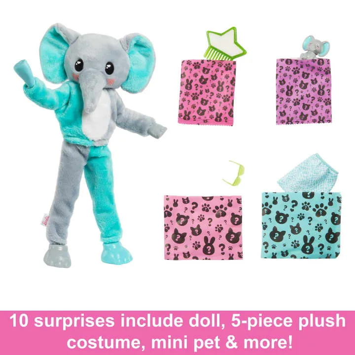 Barbie Cutie Reveal Jungle Series Elephant Doll