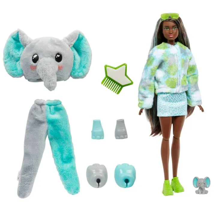 Barbie Cutie Reveal Jungle Series Elephant Doll