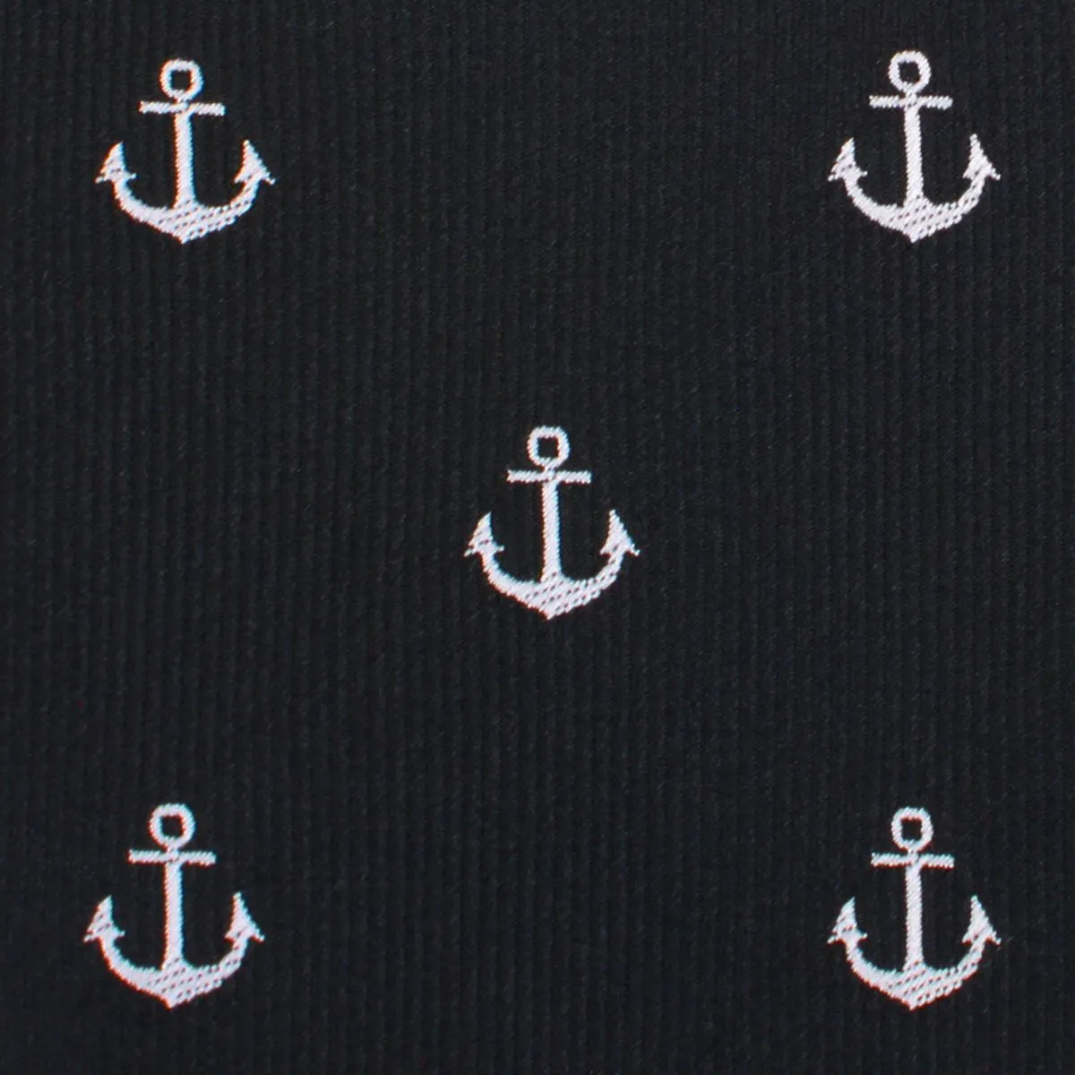 Black Anchor Bow Tie