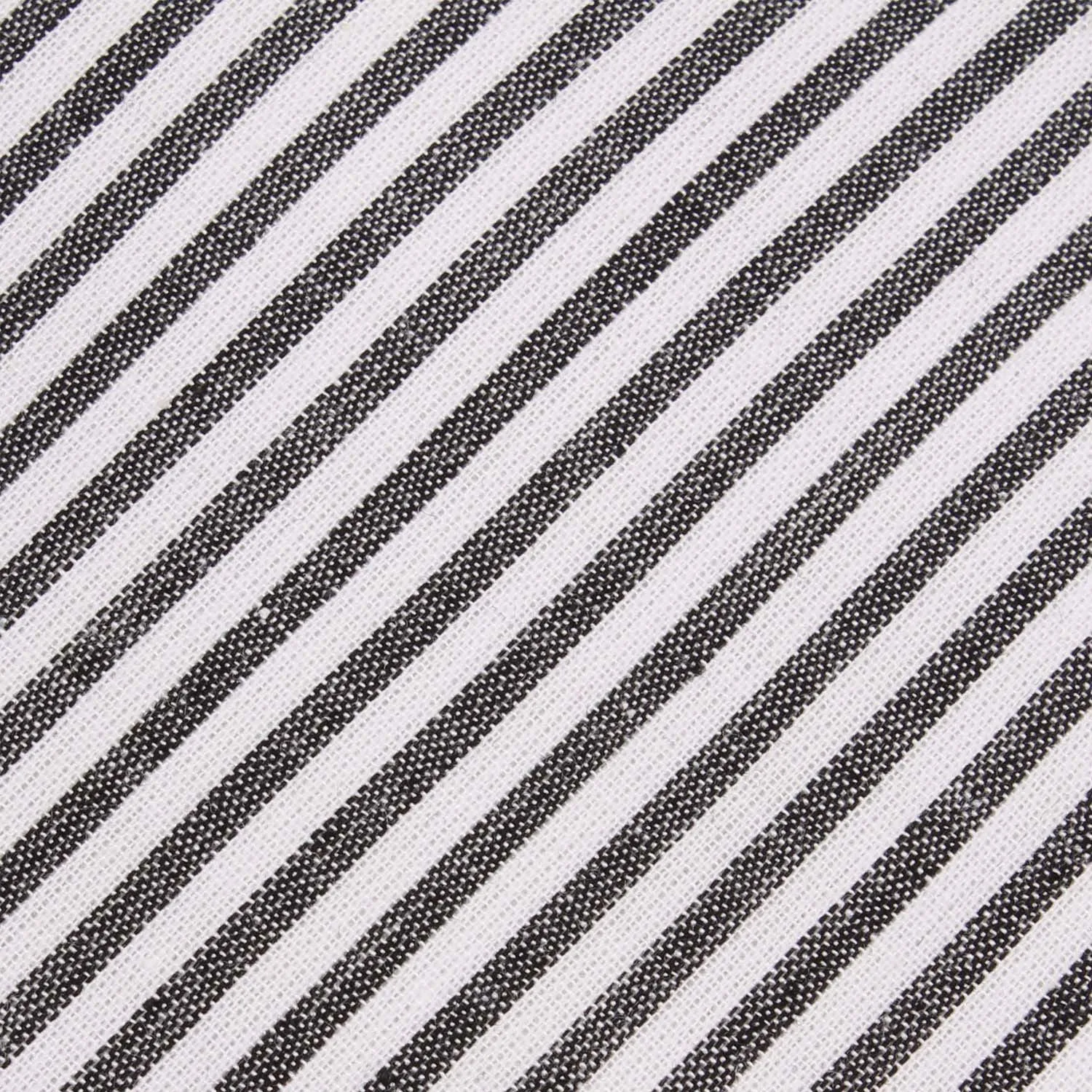 Black and White Chalk Stripes Cotton Bow Tie