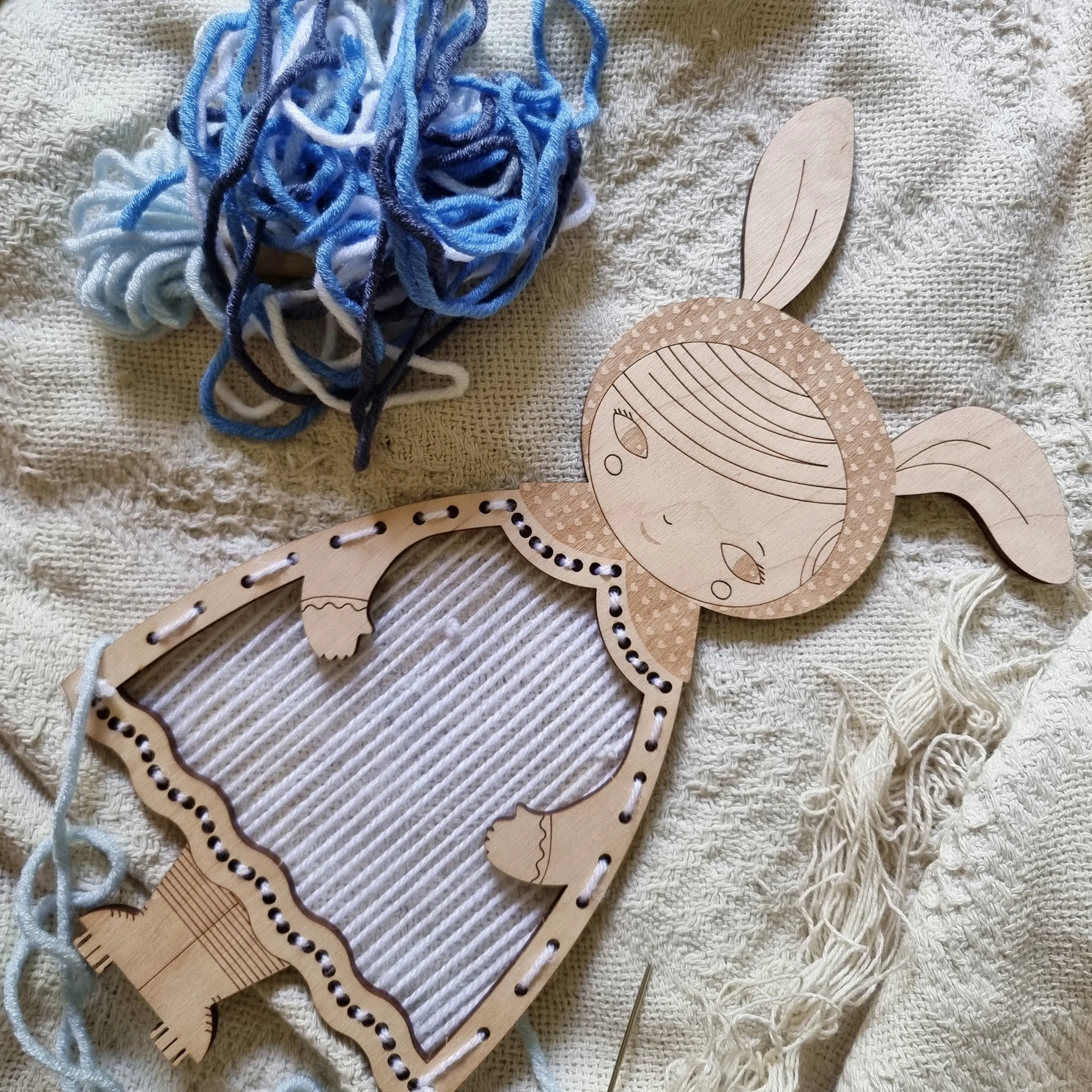 Bunny Figure Weaving Kit