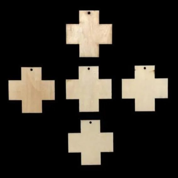 Cross Unfinished Wood Tile