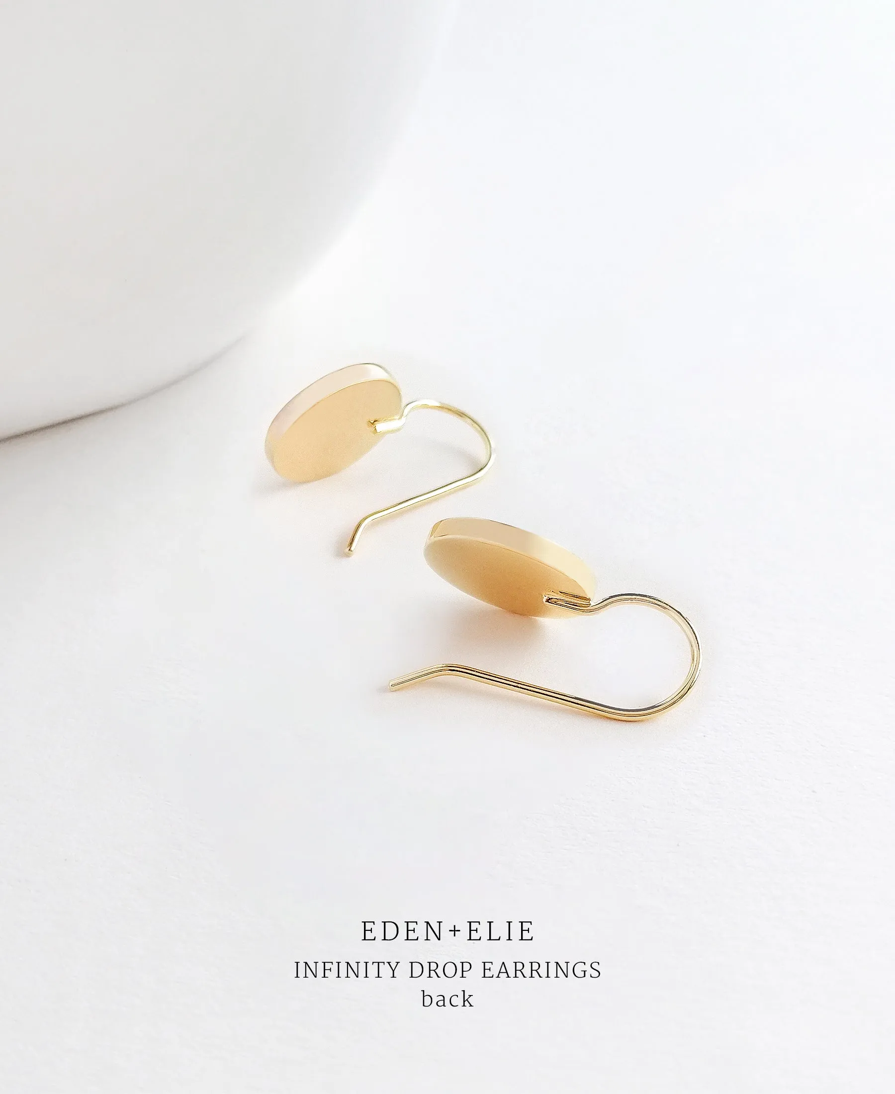 EDEN   ELIE Infinity drop earrings - silk