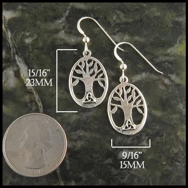 Family Tree Earrings in Sterling Silver