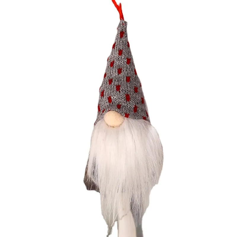 Forest Old Man Christmas Mini Doll Christmas Tree Hanger Pendant Xmas Decoration For Home Gnome Doll Xmas kids New Year Gifts