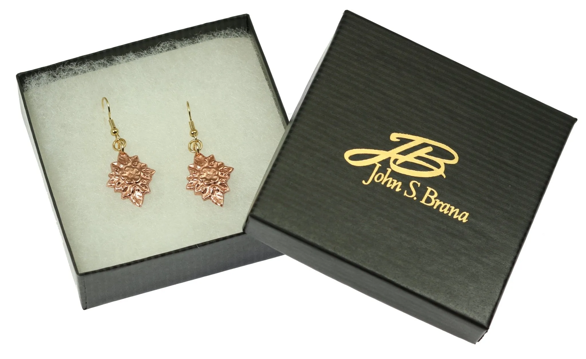 French Bouquet Copper Drop Earrings