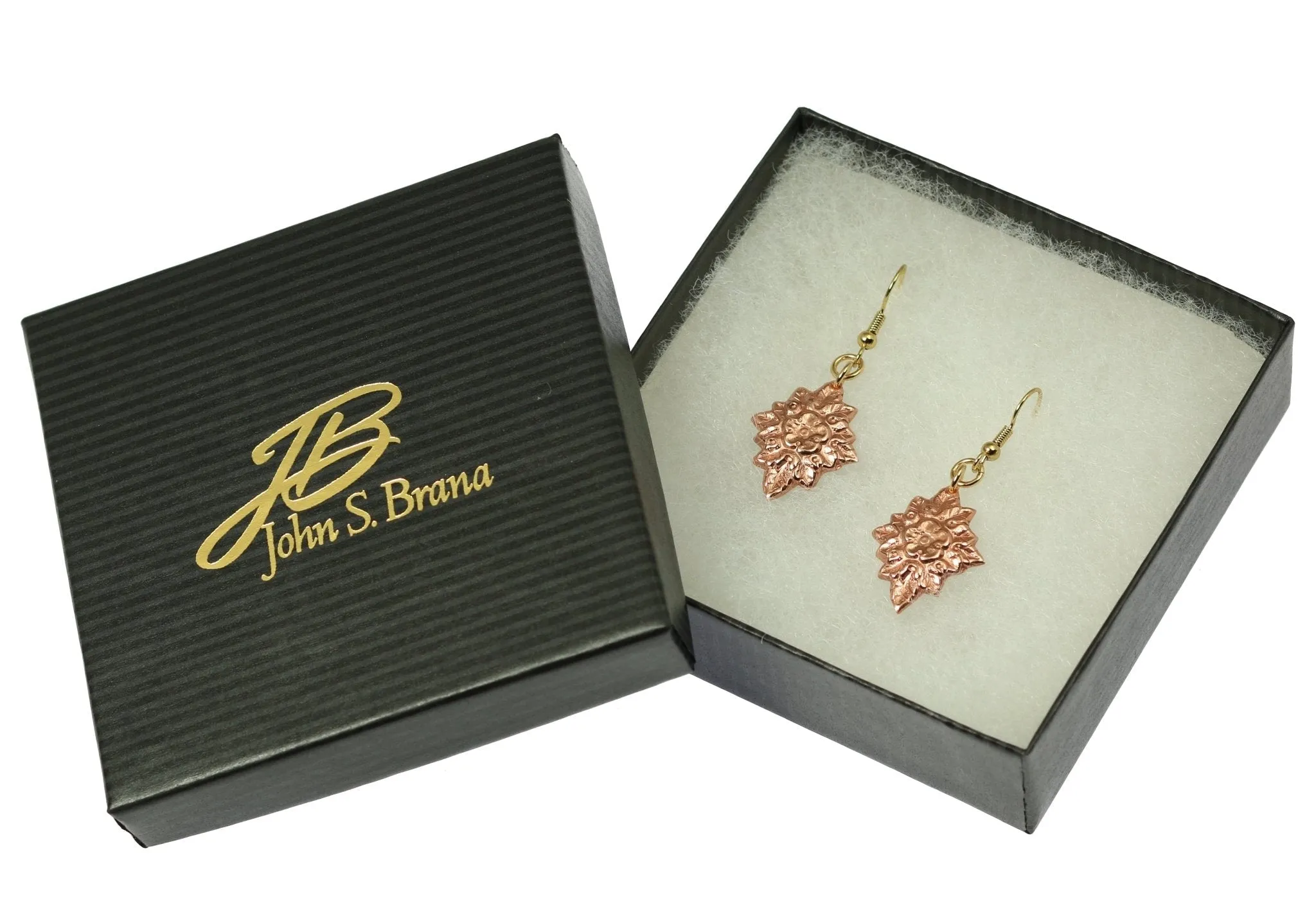 French Bouquet Copper Drop Earrings