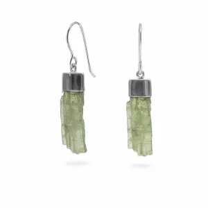 Green Kyanite Drop Earrings