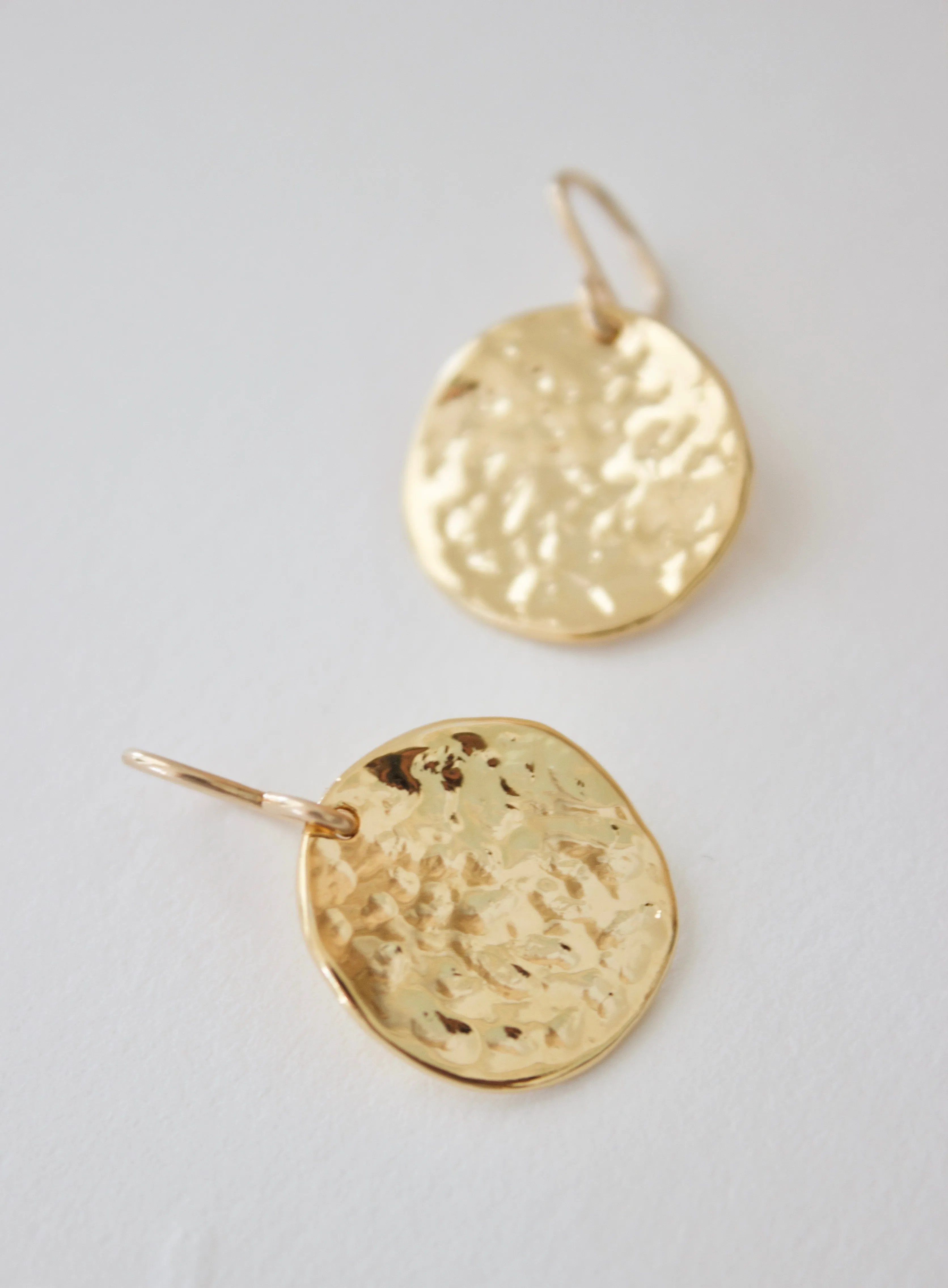 Hammered Medallion Earrings