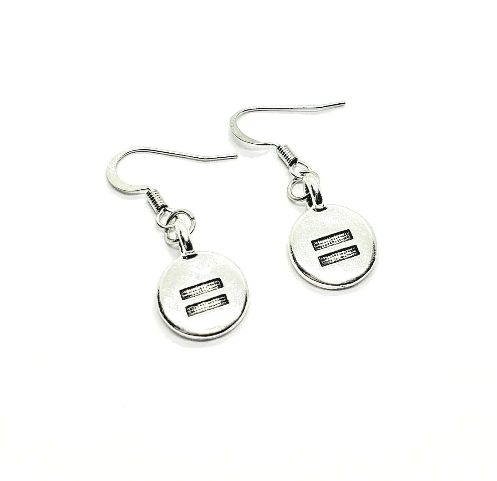 Handmade Silver Equal Human Rights Earrings