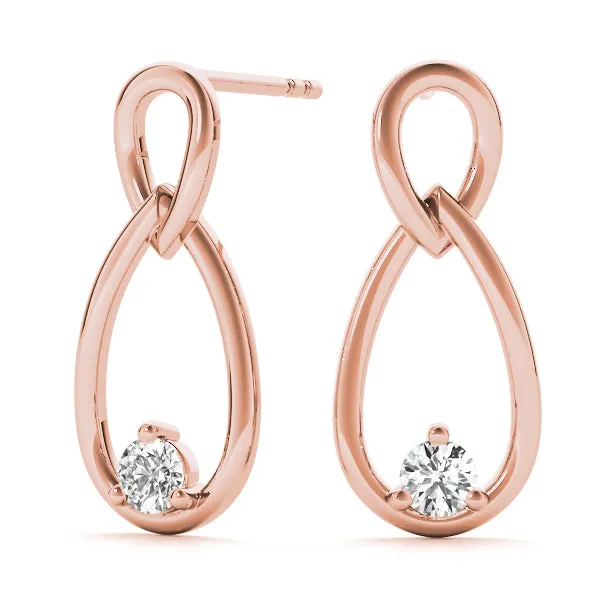 Leia Lab Grown Diamond Infinity Fashion Earrings (0.14ct TDW)