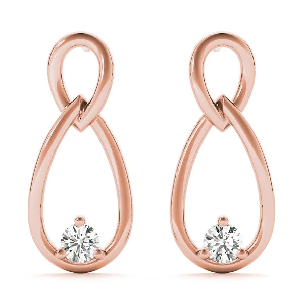 Leia Lab Grown Diamond Infinity Fashion Earrings (0.14ct TDW)