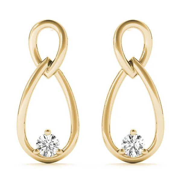 Leia Lab Grown Diamond Infinity Fashion Earrings (0.14ct TDW)