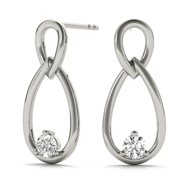 Leia Lab Grown Diamond Infinity Fashion Earrings (0.14ct TDW)