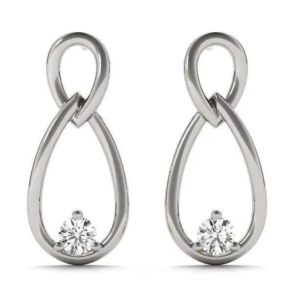 Leia Lab Grown Diamond Infinity Fashion Earrings (0.14ct TDW)