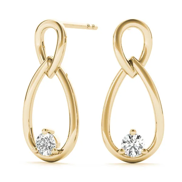 Leia Lab Grown Diamond Infinity Fashion Earrings (0.14ct TDW)