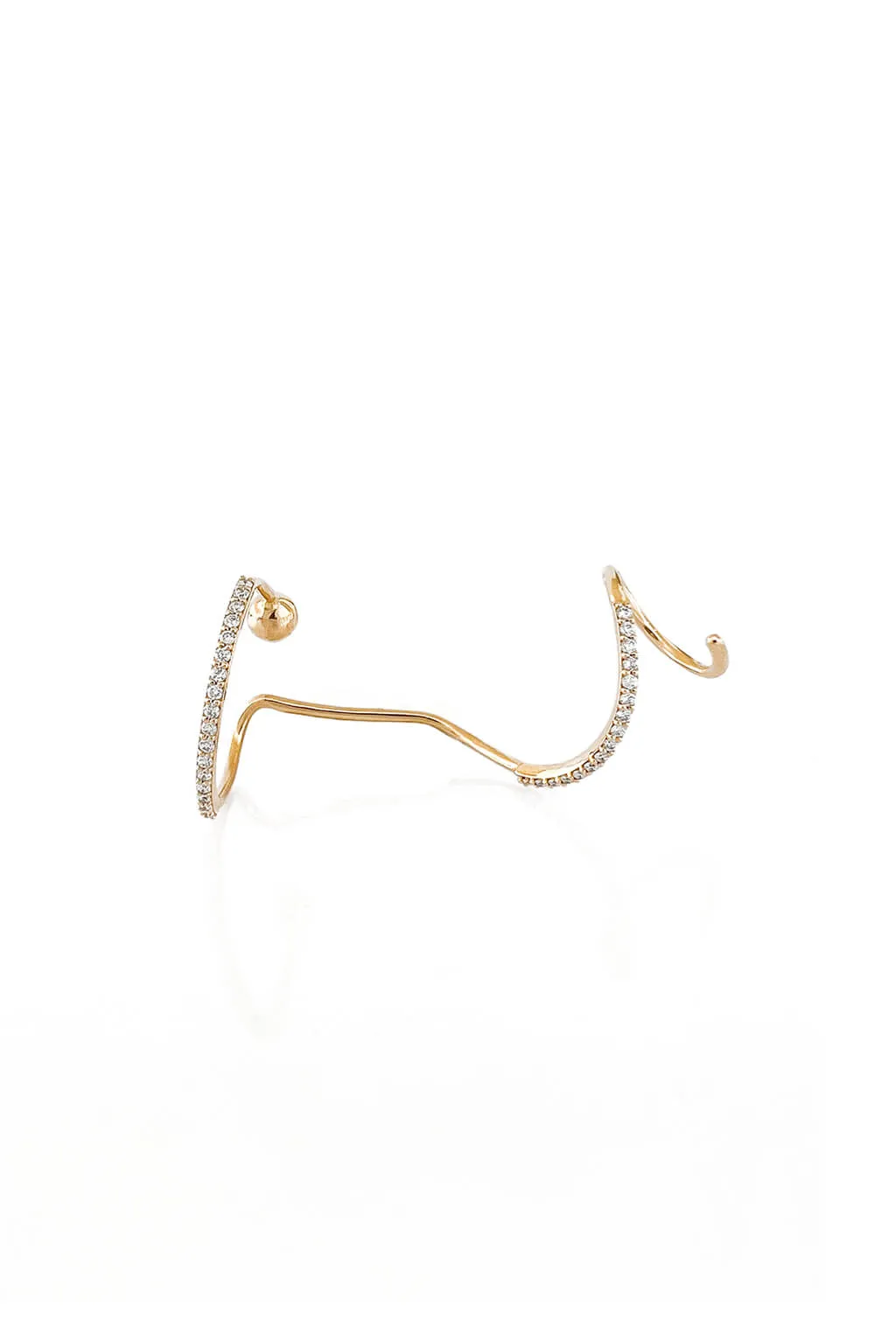 Light Bangles gold earring