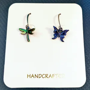 Mismatched Dragonfly/Butterfly Earrings