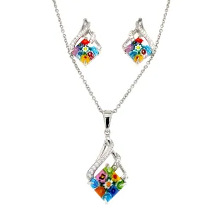 Murano Glass Sterling Silver Set