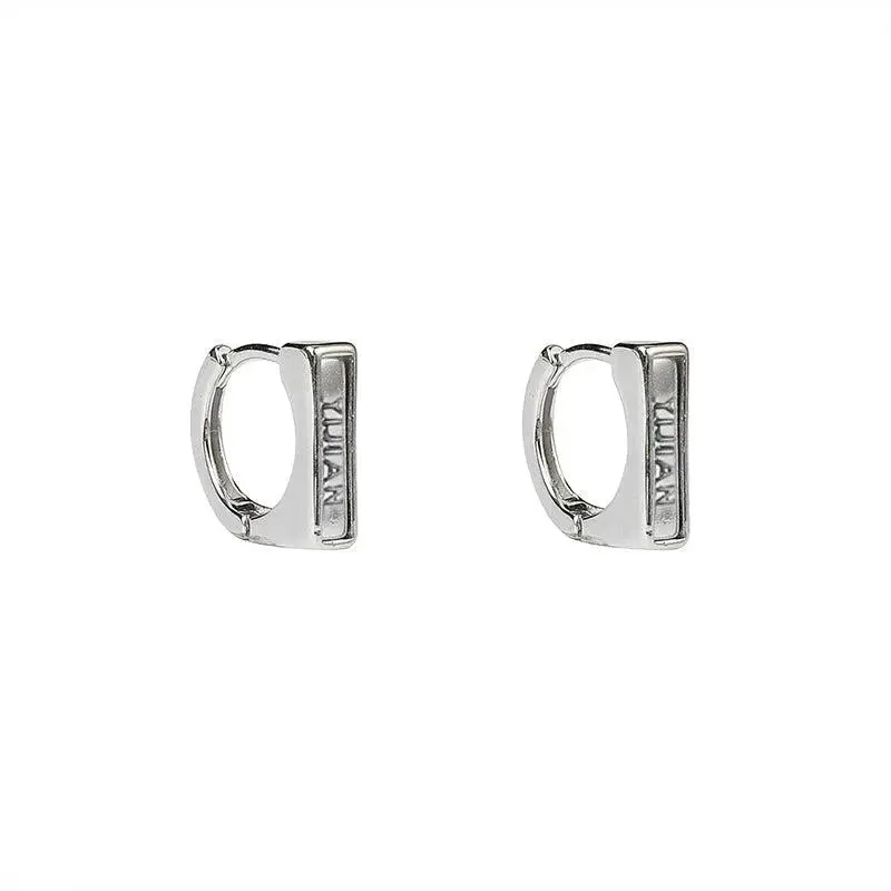 Rectangular Ear Buckle Earrings