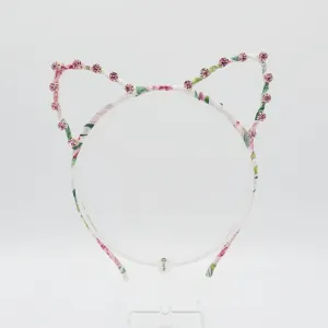 rhinestone cat ear embellished headband