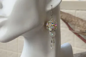 Silver ball earrings