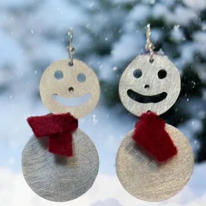 Snowman Earrings