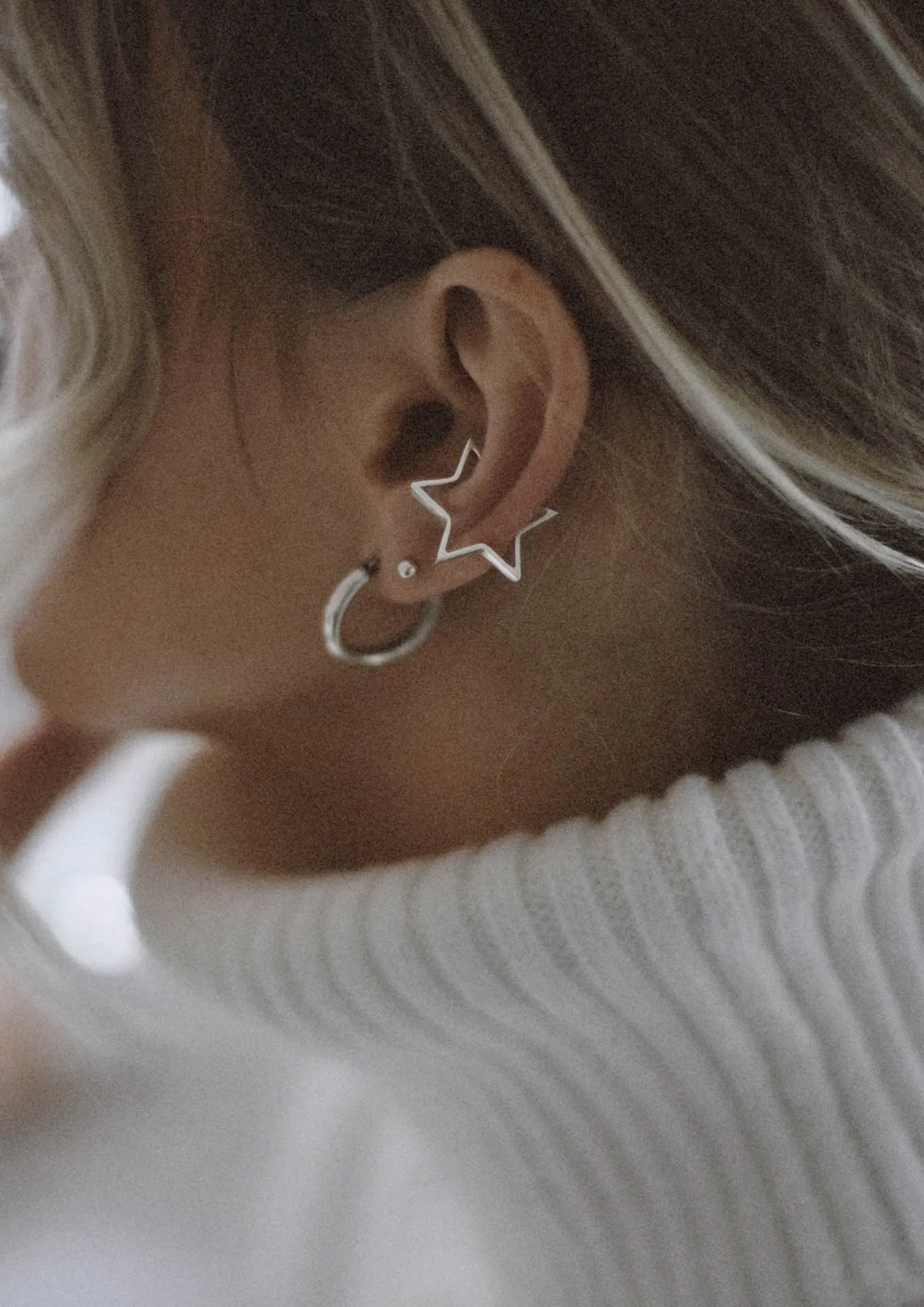 Star Ear Cuff Silver