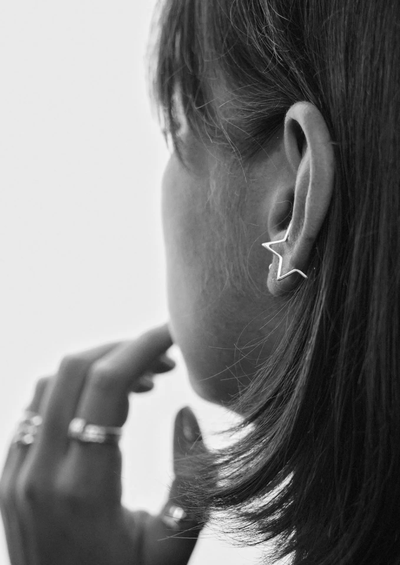 Star Ear Cuff Silver