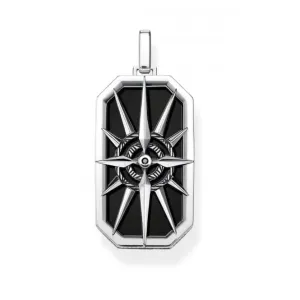 Thomas Sabo Black Compass Pendant PE869-641-11