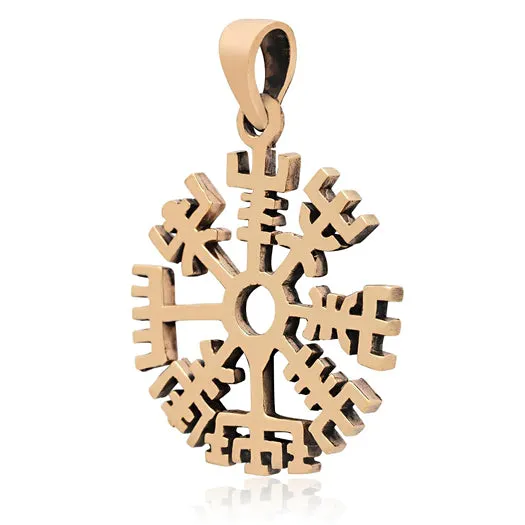 Vegvisir Pendant - Bronze or Sterling Silver