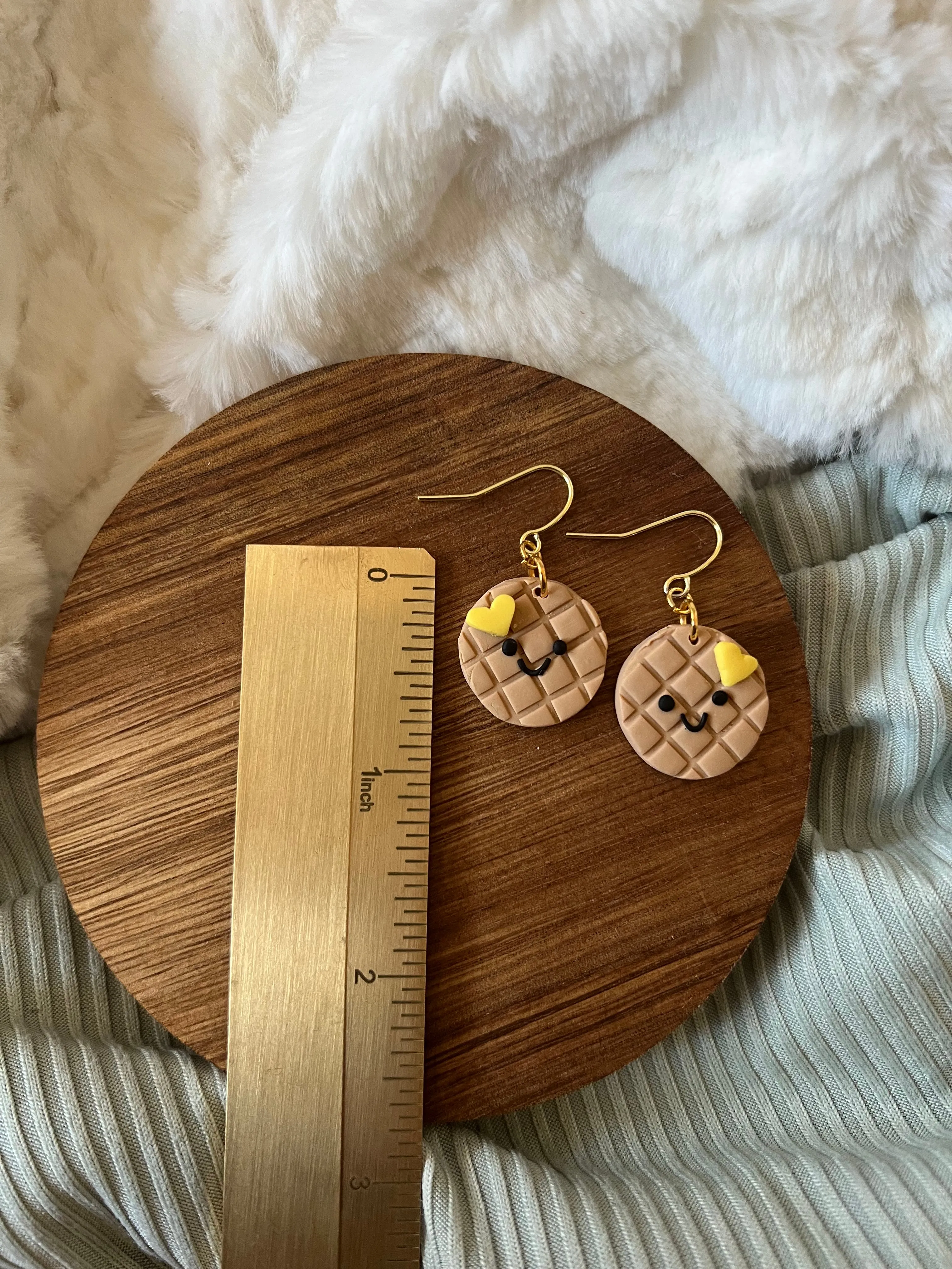 Wendy Waffle Earrings